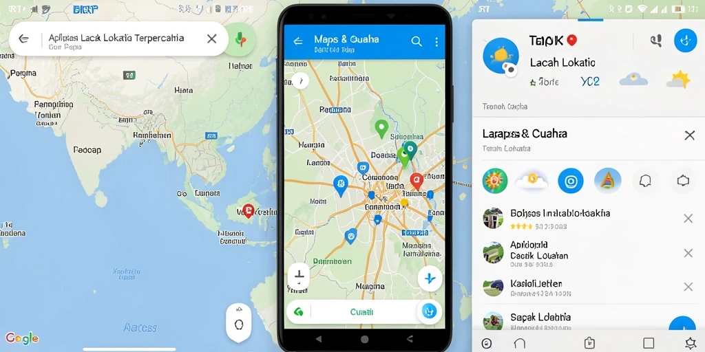 Tampilan antarmuka utama aplikasi 5RT untuk pelacakan lokasi.