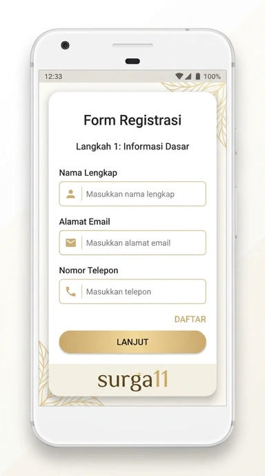 Tampilan halaman daftar surga11
